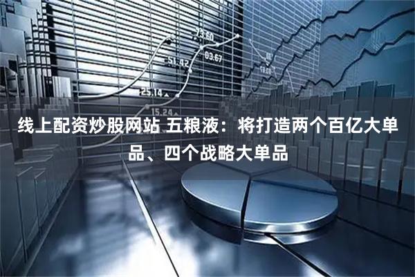 线上配资炒股网站 五粮液：将打造两个百亿大单品、四个战略大单品
